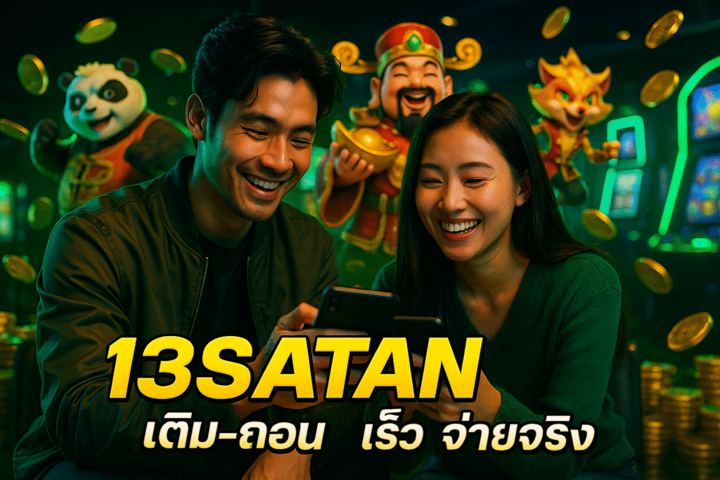 รีวิวจริง 13SATAN เติม-ถอน เร็ว จ่ายจริง