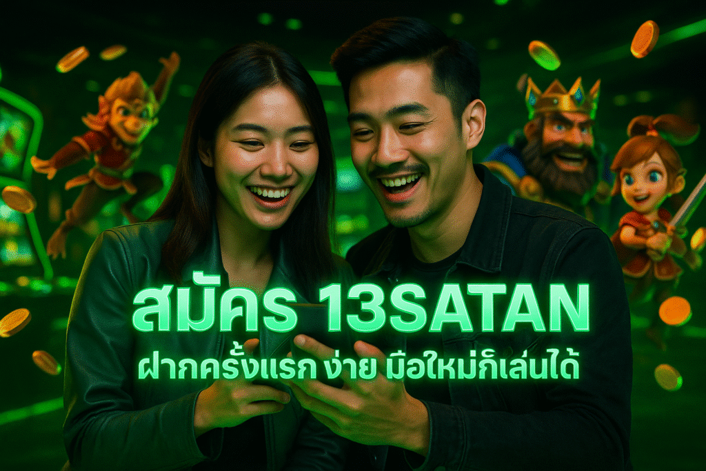 สมัคร 13SATAN ฝากครั้งแรก ง่าย มือใหม่ก็เล่นได้
