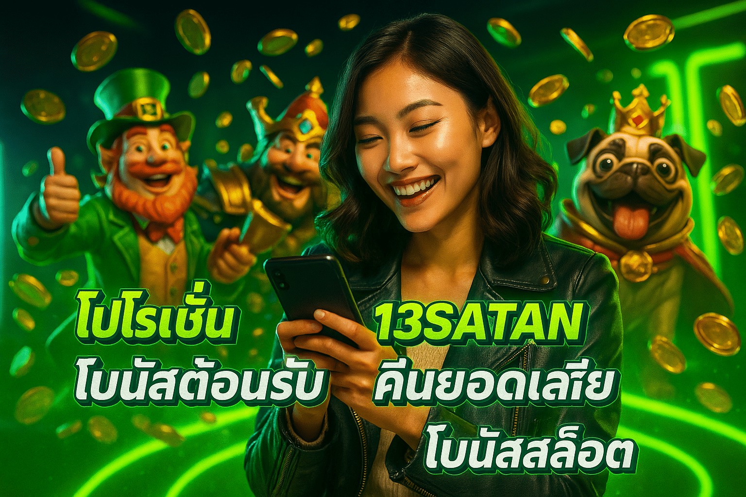 โปรโมชั่น 13SATAN โบนัสต้อนรับ คืนยอดเสีย โบนัสสล็อต